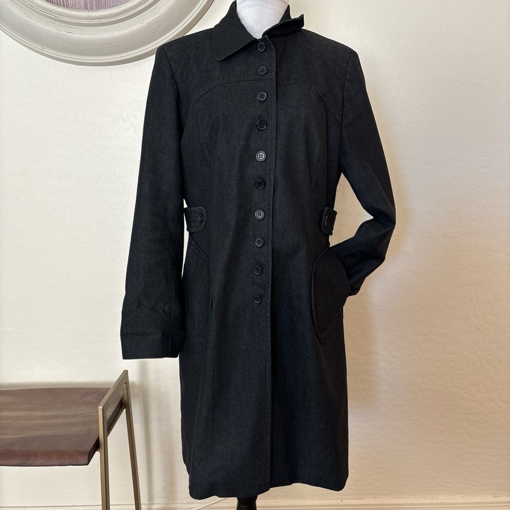 Vesti Classic Black Trench Coat. 12